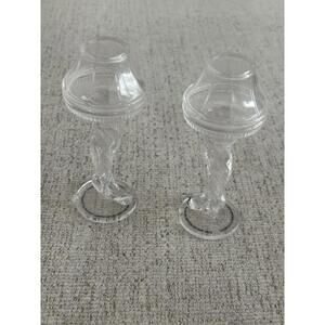 A Christmas Story Leg Lamp Mini Display Stands – Clear Acrylic Bases – Set of 2